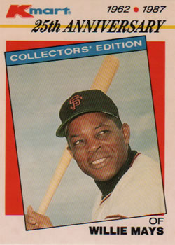 1987 Topps Kmart 25th Anniversary #8 Willie Mays Front