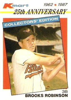 1987 Topps Kmart 25th Anniversary #9 Brooks Robinson Front
