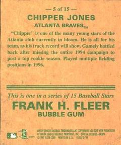 1997 Fleer - Goudey Greats #5 Chipper Jones Back