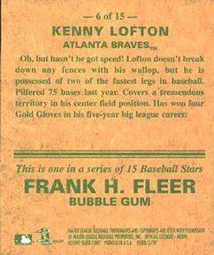 1997 Fleer - Goudey Greats #6 Kenny Lofton Back