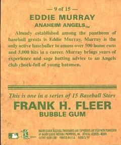 1997 Fleer - Goudey Greats #9 Eddie Murray Back