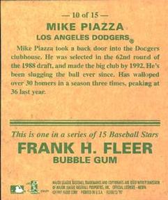 1997 Fleer - Goudey Greats #10 Mike Piazza Back