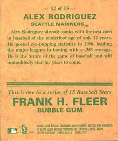 1997 Fleer - Goudey Greats #12 Alex Rodriguez Back