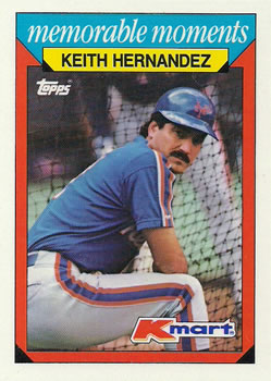 1988 Topps Kmart Memorable Moments #14 Keith Hernandez Front