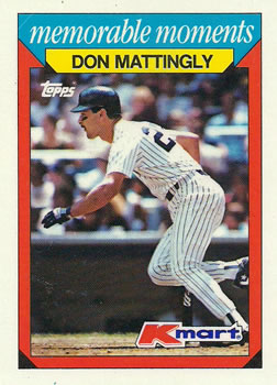 1988 Topps Kmart Memorable Moments #15 Don Mattingly Front