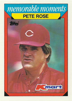 1988 Topps Kmart Memorable Moments #22 Pete Rose Front