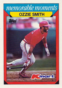 1988 Topps Kmart Memorable Moments #28 Ozzie Smith Front