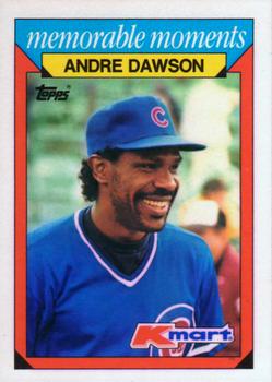1988 Topps Kmart Memorable Moments #9 Andre Dawson Front