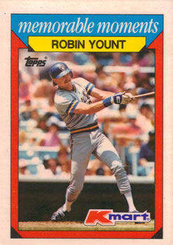 1988 Topps Kmart Memorable Moments #33 Robin Yount Front