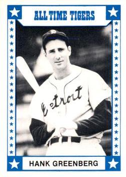 1980 TCMA All Time Detroit Tigers #004 Hank Greenberg Front
