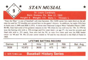 1979 TCMA The 1950’s #9 Stan Musial Back