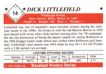 1979 TCMA The 1950’s #14 Dick Littlefield Back