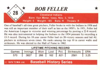 1979 TCMA The 1950’s #28 Bob Feller Back