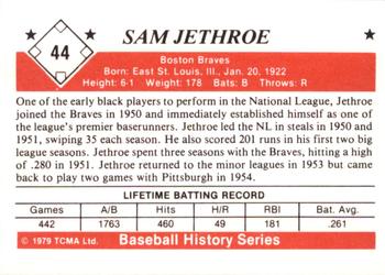 1979 TCMA The 1950’s #44 Sam Jethroe Back
