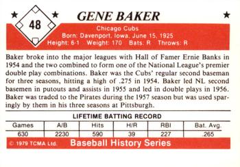 1979 TCMA The 1950’s #48 Gene Baker Back