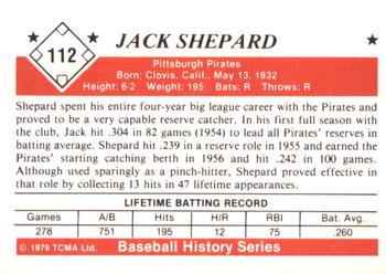 1979 TCMA The 1950’s #112 Jack Shepard Back
