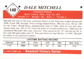 1979 TCMA The 1950’s #140 Dale Mitchell Back