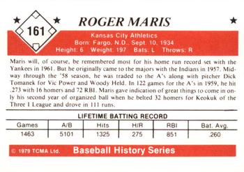 1979 TCMA The 1950’s #161 Roger Maris Back