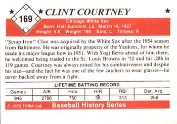 1979 TCMA The 1950’s #169 Clint Courtney Back