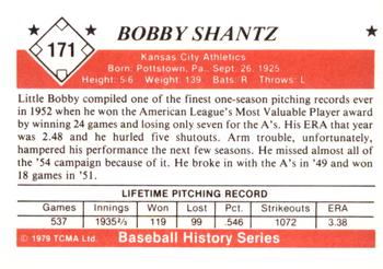1979 TCMA The 1950’s #171 Bobby Shantz Back