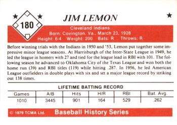 1979 TCMA The 1950’s #180 Jim Lemon Back