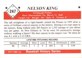 1979 TCMA The 1950’s #247 Nelson King Back