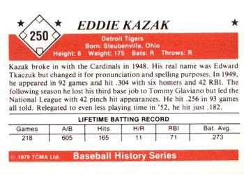 1979 TCMA The 1950’s #250 Eddie Kazak Back