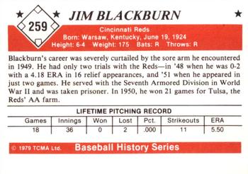1979 TCMA The 1950’s #259 Jim Blackburn Back