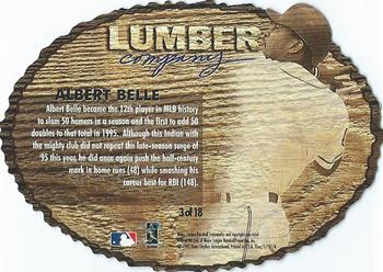1997 Fleer - Lumber Company #3 Albert Belle Back