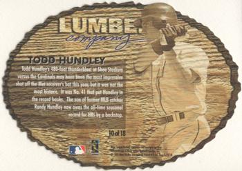1997 Fleer - Lumber Company #10 Todd Hundley Back