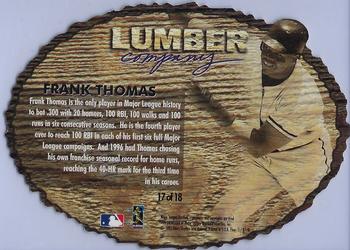 1997 Fleer - Lumber Company #17 Frank Thomas Back