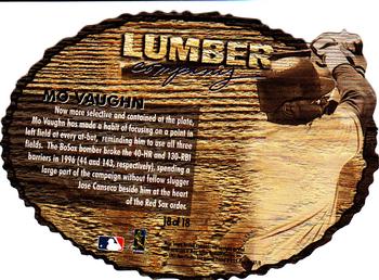 1997 Fleer - Lumber Company #18 Mo Vaughn Back