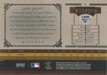 2005 Playoff Prime Cuts #73 Jake Peavy Back