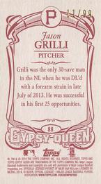 2014 Topps Gypsy Queen - Mini Red #88 Jason Grilli Back