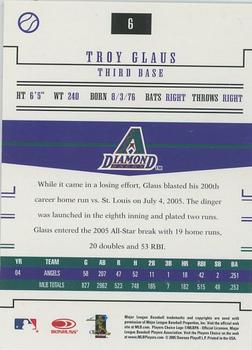 2005 Donruss Prime Patches #6 Troy Glaus Back