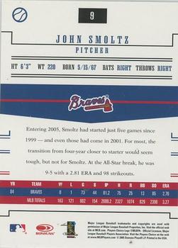 2005 Donruss Prime Patches #9 John Smoltz Back