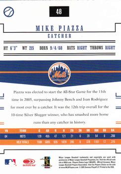 2005 Donruss Prime Patches #48 Mike Piazza Back