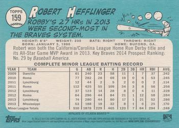 2014 Topps Heritage Minor League #159 Robert Hefflinger Back