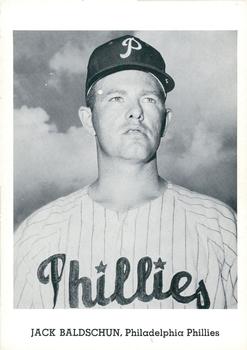 1962 Jay Publishing Philadelphia Phillies 5x7 Photos #NNO Jack Baldschun Front