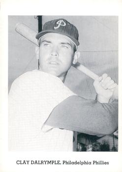 1962 Jay Publishing Philadelphia Phillies 5x7 Photos #NNO Clay Dalrymple Front