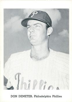 1962 Jay Publishing Philadelphia Phillies 5x7 Photos #NNO Don Demeter Front