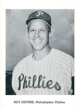 1962 Jay Publishing Philadelphia Phillies 5x7 Photos #NNO Roy Sievers Front