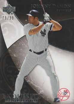 2007 Upper Deck Exquisite Collection Rookie Signatures #36 Johnny Damon Front