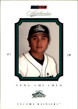 2007 TriStar Autothentics #21 Yung-Chi Chen Front