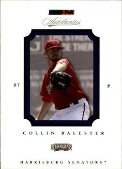 2007 TriStar Autothentics #43 Collin Balester Front