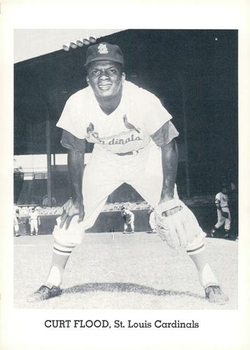 1963 Jay Publishing St. Louis Cardinals #NNO Curt Flood Front