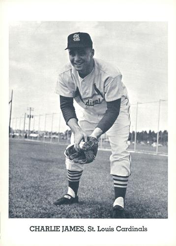 1963 Jay Publishing St. Louis Cardinals #NNO Charlie James Front