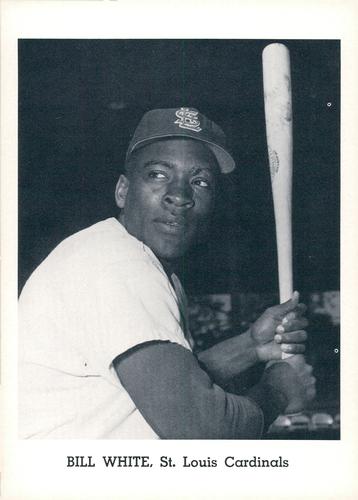 1963 Jay Publishing St. Louis Cardinals #NNO Bill White Front