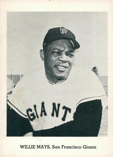 1962 Jay Publishing San Francisco Giants 5x7 Photos #NNO Willie Mays Front
