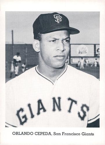 1964 Jay Publishing San Francisco Giants Set A #NNO Orlando Cepeda Front